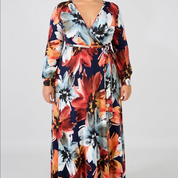 GOODTIME USA Dresses Goodtime Usa Plus Size Fall Maxi Dress Poshmark